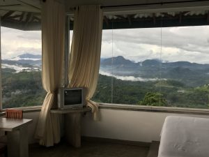 unbelievable view from kandy hotel bed room
