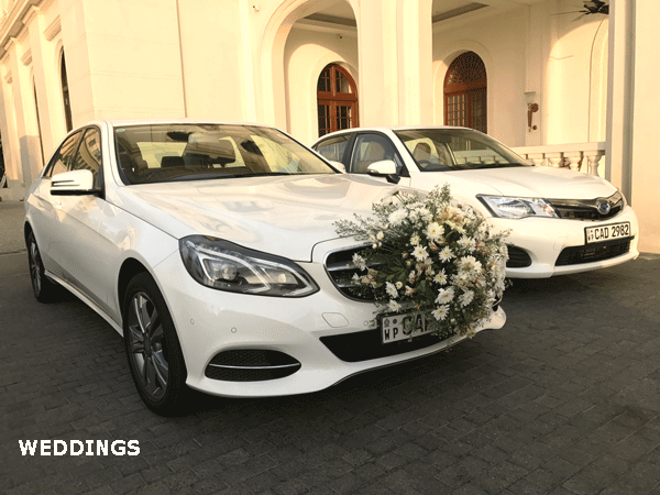 Hire luxury modern wedding cars from lespri rent a car sri lanka