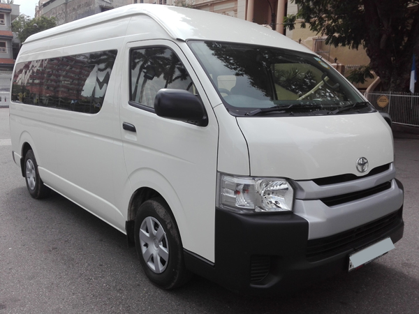 Toyota hiace on rent by Lespri car rentals sri lanka