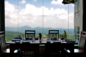 enjoy the mountain view restaurant at club lespri