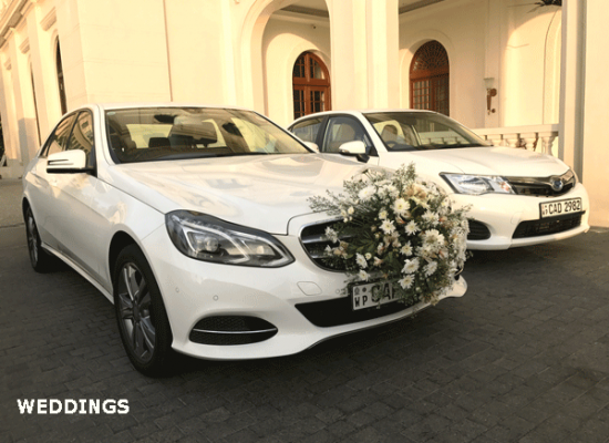 Wedding cars for hire in Sri Lanka"